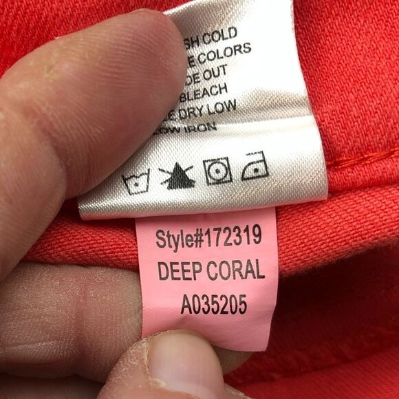 Lila Ryan Womens Pants Size 26P Lot Of Two Stretch Skinny Leg Casual Red Blue - Picture 12 of 14